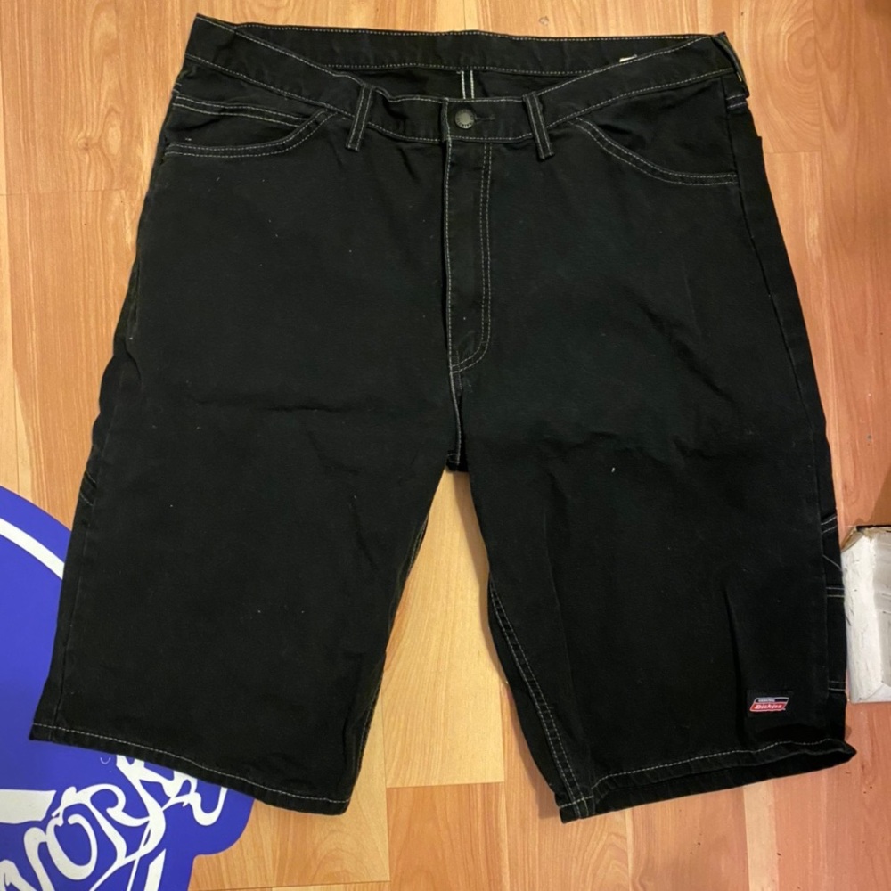Vintage Black Dickies Jean Shorts Sz 38